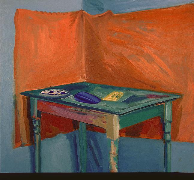 Table in Corner 1980 16x18.jpg